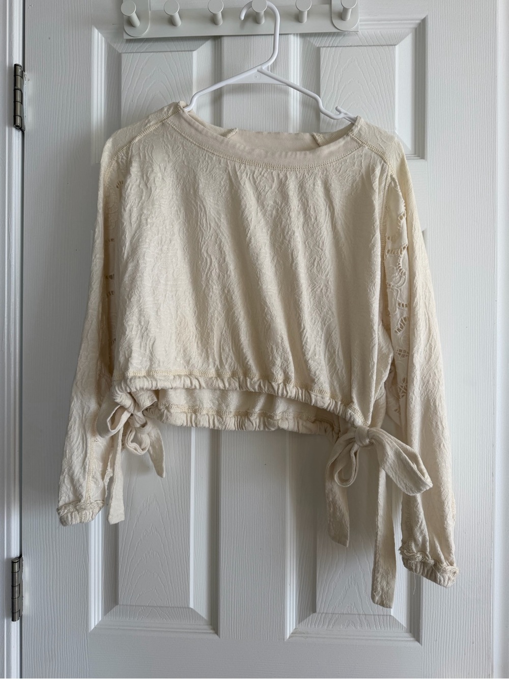 FP Movement Cream Tie-Hem Women's Top